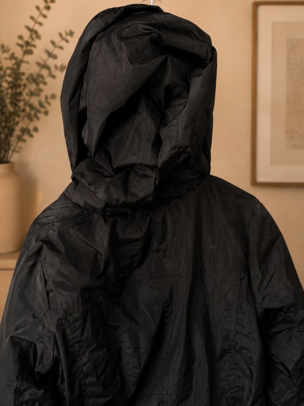 Rocawear Classic Black Hooded Parka Jacket Women's Medium M Winter Coat - Picture 8 of 8